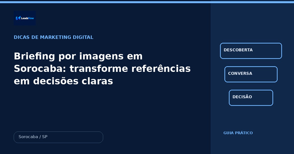 Briefing por imagens em Sorocaba: transforme referências em decisões claras