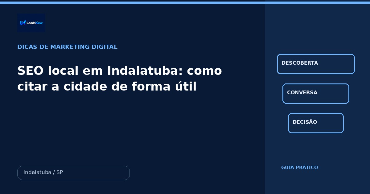 SEO local em Indaiatuba: como citar a cidade de forma útil