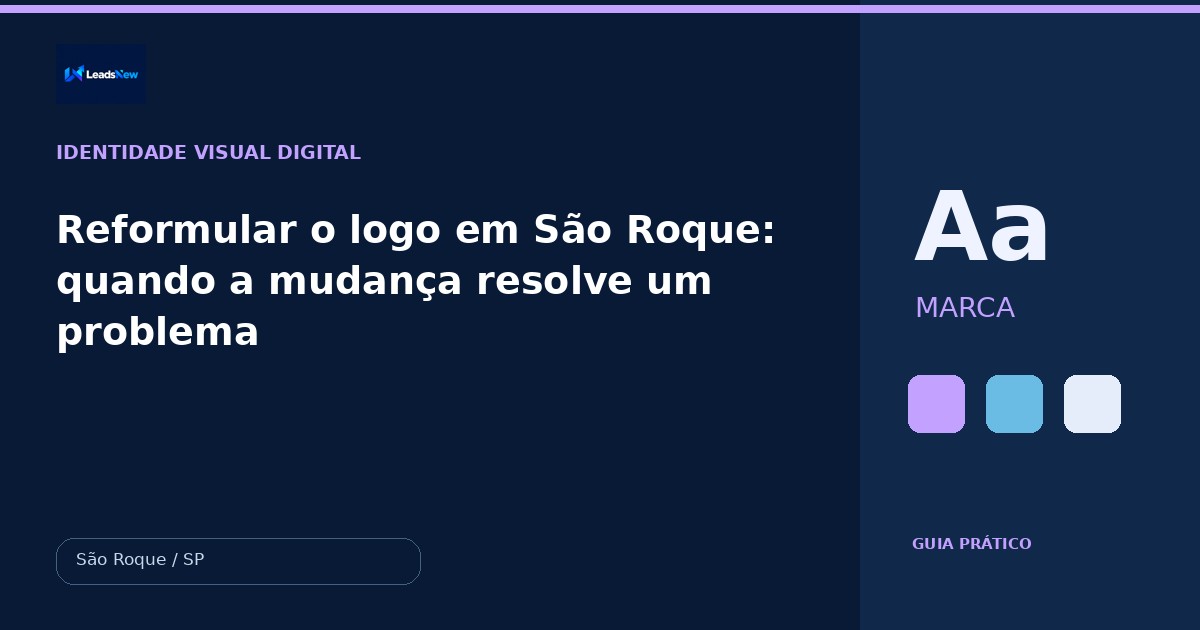 Reformular o logo em São Roque: quando a mudança resolve um problema