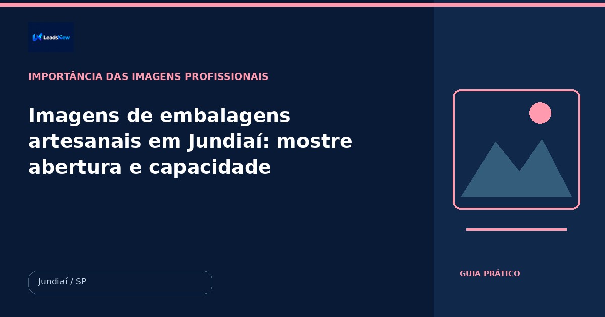 Imagens de embalagens artesanais em Jundiaí: mostre abertura e capacidade