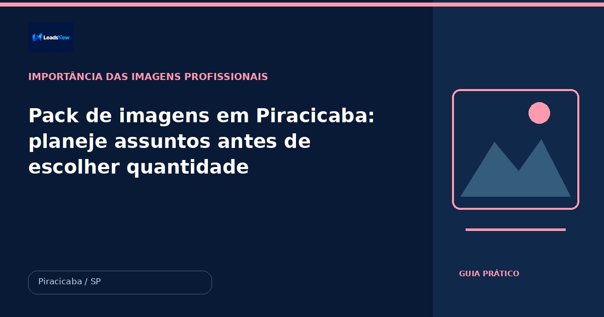 Pack de imagens em Piracicaba: planeje assuntos antes de escolher quantidade