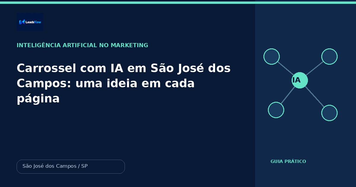 Carrossel com IA em São José dos Campos: uma ideia em cada página