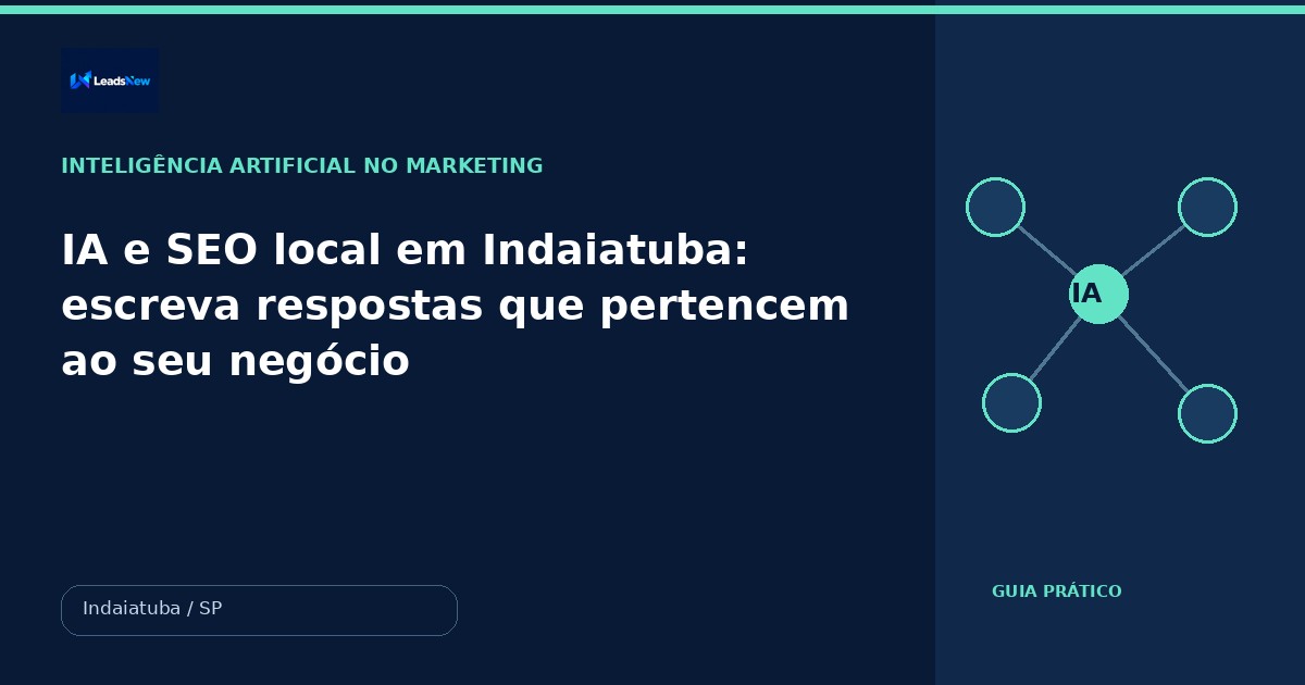 IA e SEO local em Indaiatuba: escreva respostas que pertencem ao seu negócio